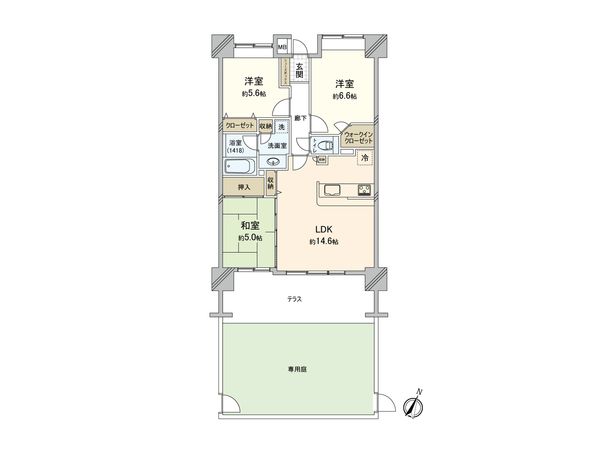 レーベンハイムエアグランデ 間取図(平面図) レーベンハイムエアグランデ 間取図(平面図)