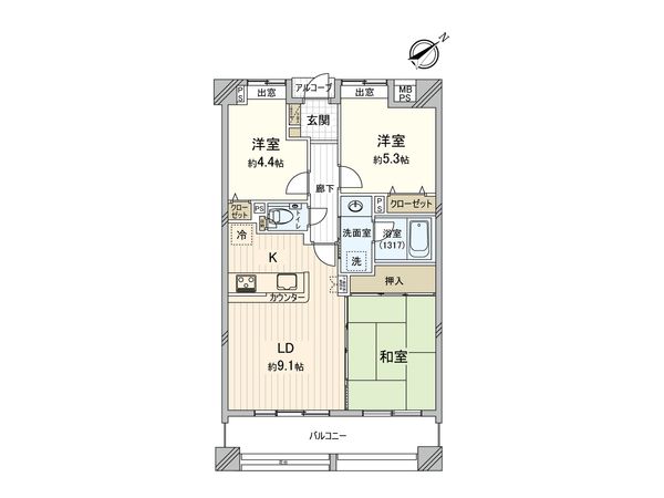 レクセル成増 間取図(平面図)