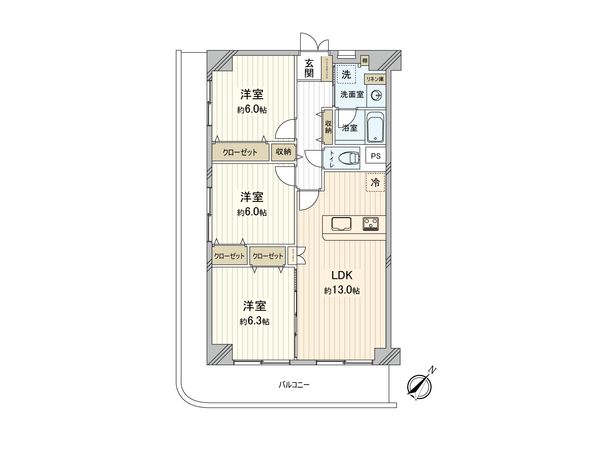 DIKマンション和光 D棟 間取図(平面図) 間取図(平面図)