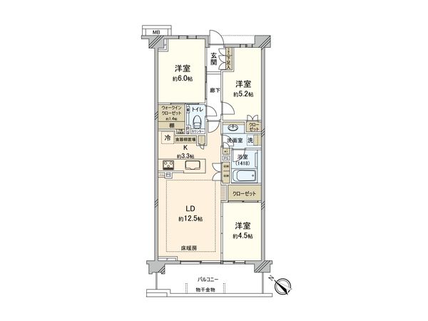 パークホームズ成増二丁目 間取図(平面図) パークホームズ成増二丁目 間取図(平面図)