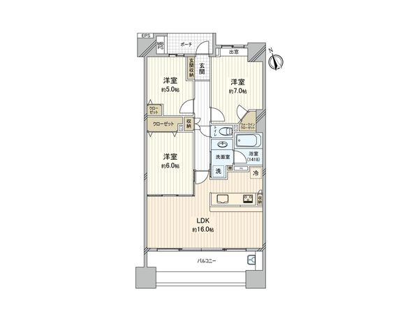 ライオンズガーデン成増ヴィスタヒル エアリーコート 間取図(平面図)