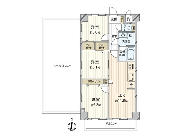 ライオンズマンション和光第3 間取図(平面図) 間取図(平面図)