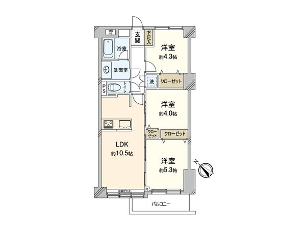 成増アーバンライフ 間取図(平面図) 間取図(平面図)