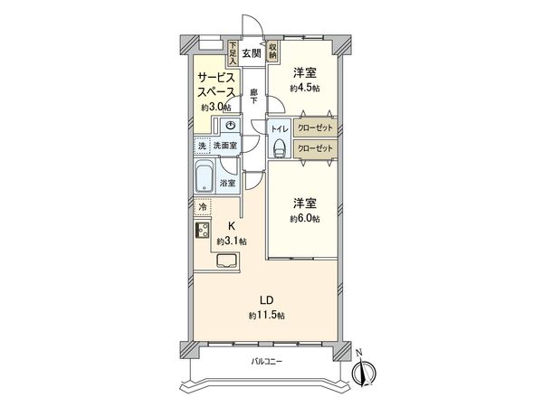 サンハイツ成増 間取図(平面図) サンハイツ成増 間取図(平面図)