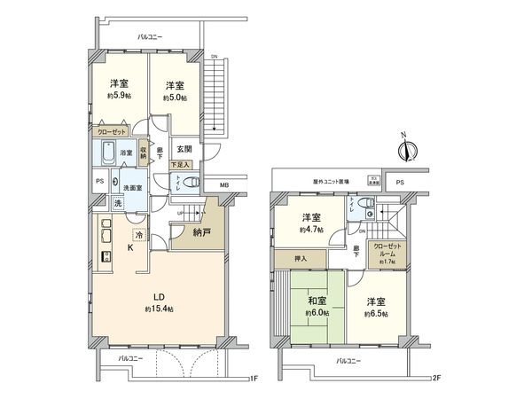 シーアイハイツ和光 A号棟 間取図(平面図) シーアイハイツ和光 A号棟 間取図(平面図)