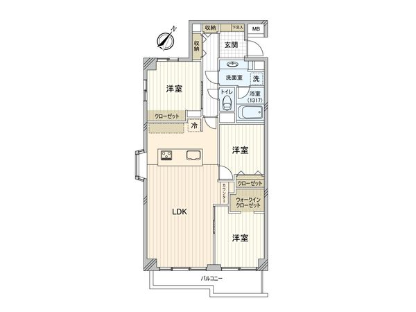 アルス成増 間取図(平面図)
