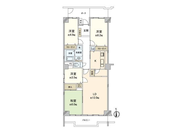 シーアイハイツ和光E号棟 間取図(平面図) 間取図(平面図)