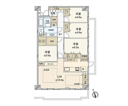 成増ハウス 間取図(平面図)