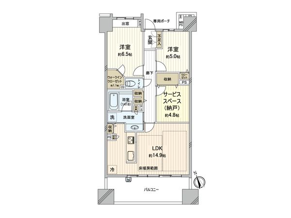 ライオンズガーデン成増ヴィスタヒル エアリーコート 間取図(平面図) ライオンズガーデン成増ヴィスタヒル エアリーコート 間取図(平面図)