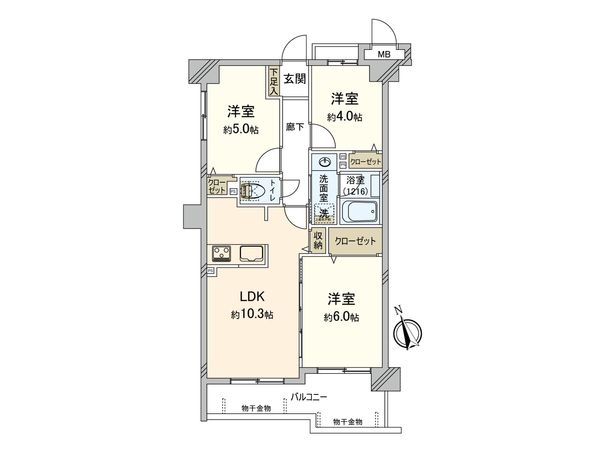グリーンプラザ和光壱番館 間取図(平面図)