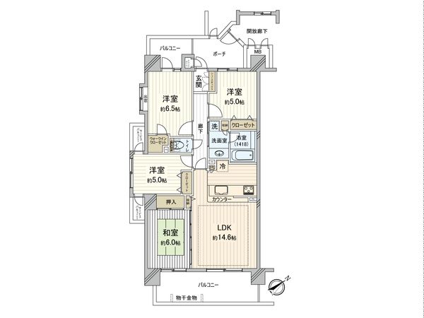J-シティオ・メイツ和光 間取図(平面図) J-シティオ・メイツ和光 間取図(平面図)