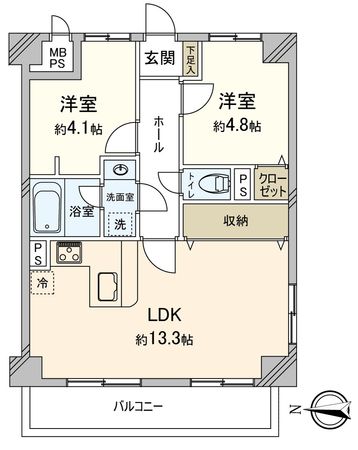 ライオンズマンション和光第3 間取図(平面図)