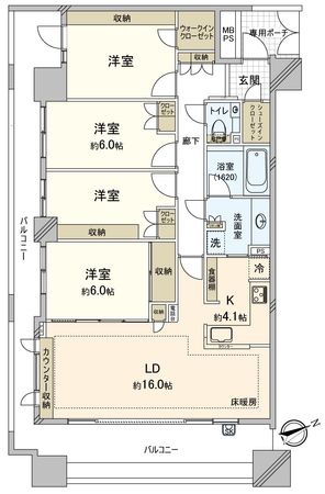 ライオンズガーデン成増ヴィスタヒル 間取図(平面図) ライオンズガーデン成増ヴィスタヒル 間取図(平面図)