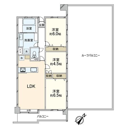 グランフィル和光 間取図(平面図) グランフィル和光 間取図(平面図)