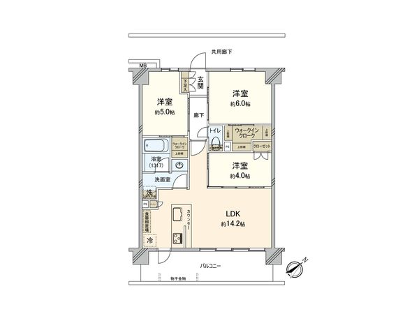 サンクレイドル成増 間取図(平面図)