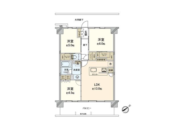サンクレイドル成増 間取図(平面図)