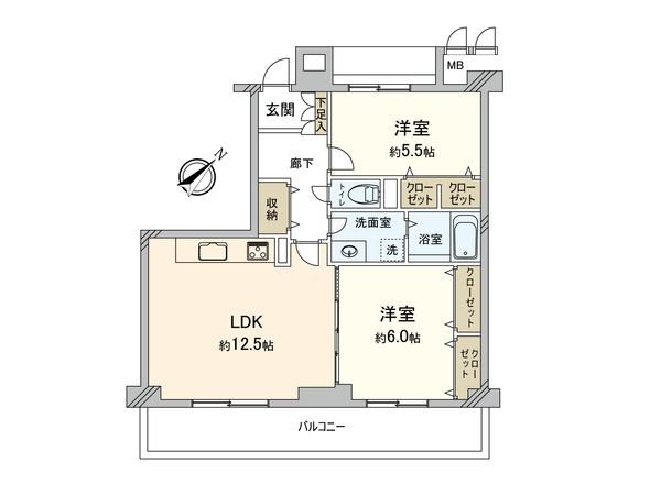 成増アクト1 間取図(平面図) 間取図(平面図)