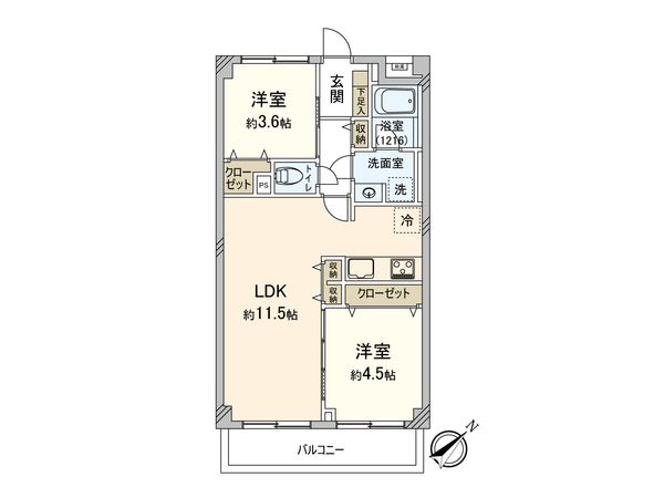 コスモ成増 間取図(平面図)