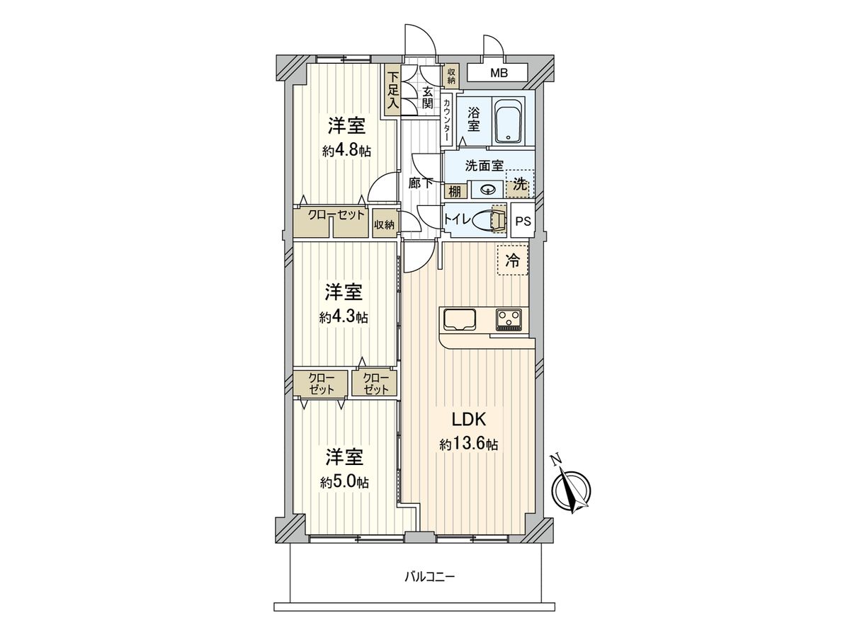 和光パークファミリア 間取図(平面図) 間取図(平面図)