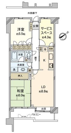 グランフィル和光 間取図