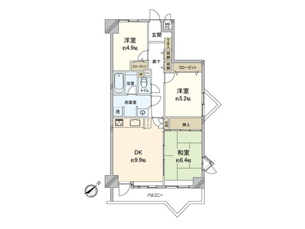 ライオンズヒルズ和光 間取図(平面図) ライオンズヒルズ和光 間取図(平面図)