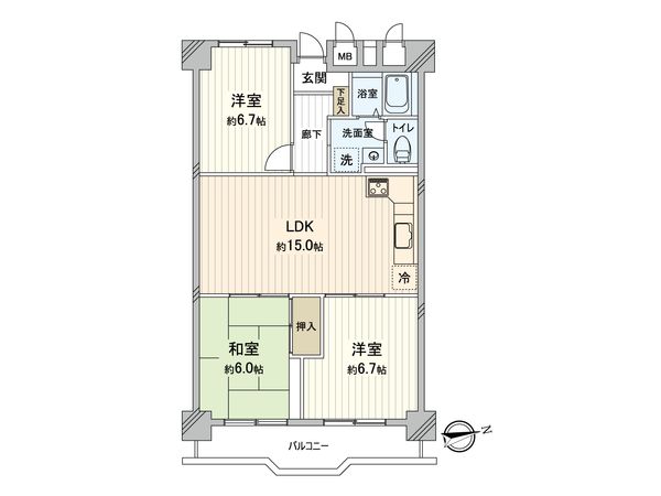 大泉学園サマリヤマンション 間取図(平面図) 大泉学園サマリヤマンション 間取図(平面図)
