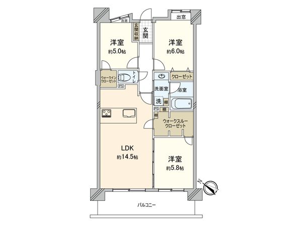 アデニウム和光 間取図(平面図) アデニウム和光 間取図(平面図)