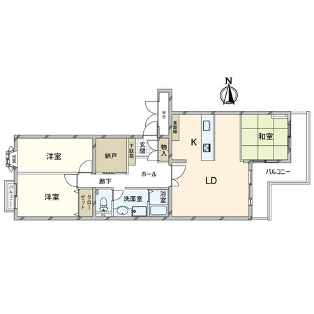 光が丘パークタウンゆりの木通り北住宅 2号棟 間取図(平面図) 光が丘パークタウンゆりの木通り北住宅 2号棟 間取図(平面図)