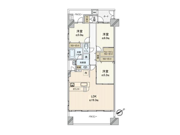 ベルメゾン和光ビュースクエア 間取図(平面図) ベルメゾン和光ビュースクエア 間取図(平面図)