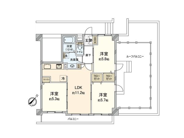 アバンティー和光 間取図(平面図) アバンティー和光 間取図(平面図)