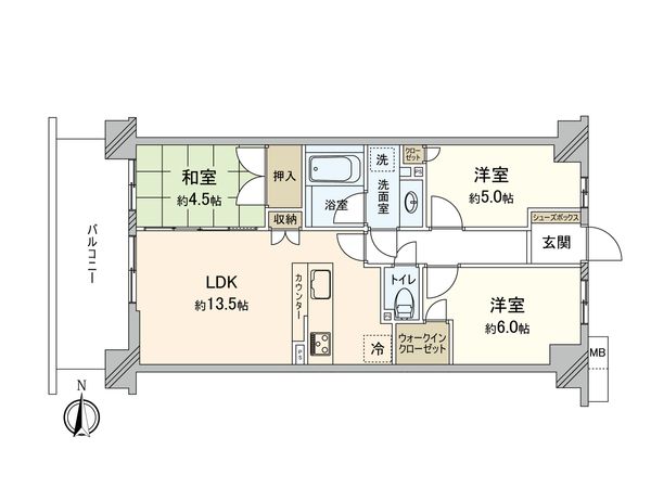 レーベン和光ソラレア 間取図(平面図) レーベン和光ソラレア 間取図(平面図)