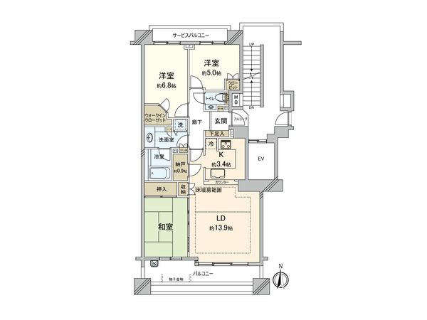 マナーズフォート・スイートテラス 間取図(平面図) マナーズフォート・スイートテラス 間取図(平面図)