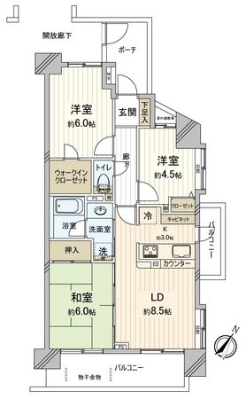 ベルポート和光 間取図(平面図) ベルポート和光 間取図(平面図)