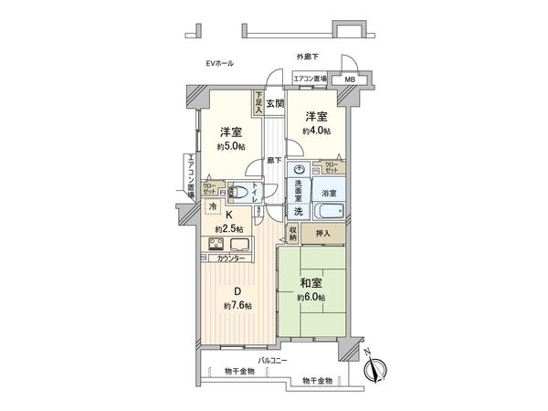 グリーンプラザ和光壱番館 間取図(平面図) グリーンプラザ和光壱番館 間取図(平面図)
