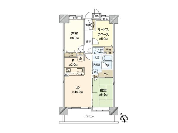クレストフォルム西高島平 間取図(平面図) クレストフォルム西高島平 間取図(平面図)