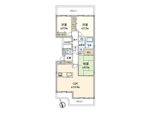 ヴェラハイツ徳丸 間取図(平面図)