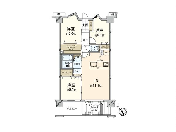 ヴェレーナ東武練馬レジデンス 間取図(平面図) ヴェレーナ東武練馬レジデンス 間取図(平面図)