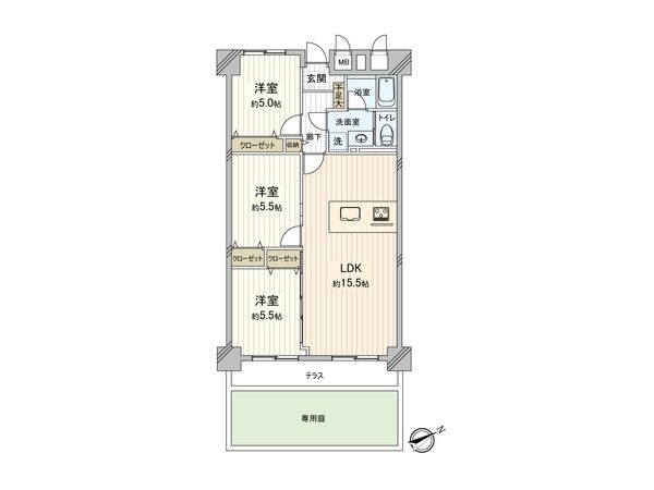 大泉学園サマリヤマンション 間取図(平面図) 大泉学園サマリヤマンション 間取図(平面図)