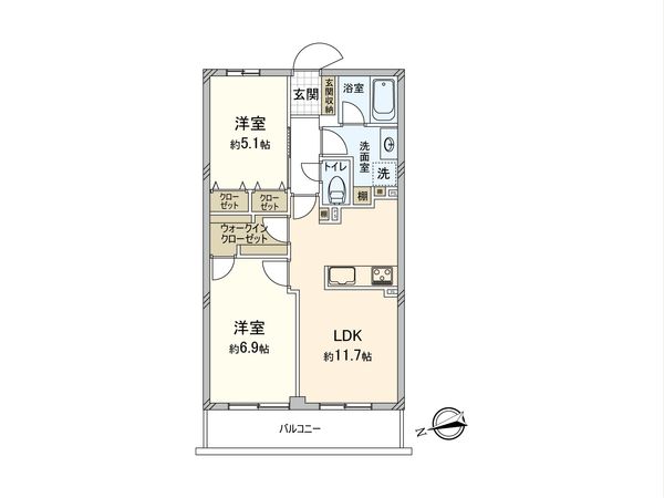クリオ西高島平参番館 間取図(平面図) クリオ西高島平参番館 間取図(平面図)