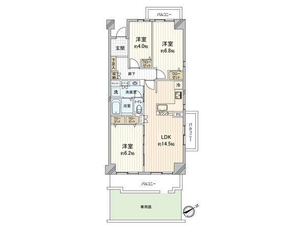 成増ハウス 間取図(平面図) 間取図(平面図)