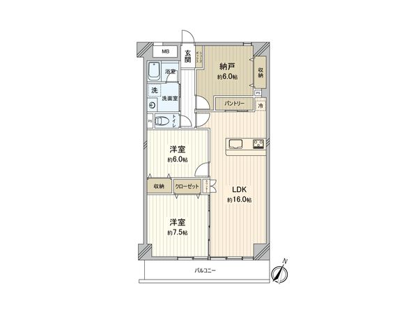 クレール和光 間取図(平面図) クレール和光 間取図(平面図)