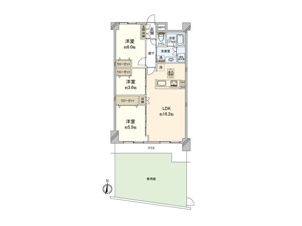成増シティハウス 間取図(平面図) 間取図(平面図)