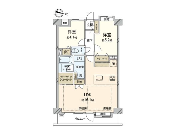 ダイアパレス成増Ⅱ 間取図(平面図)