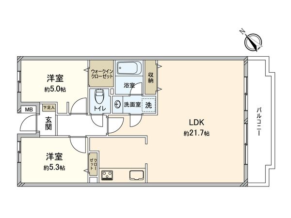 ユニーブル成増 間取図(平面図) 間取図(平面図)