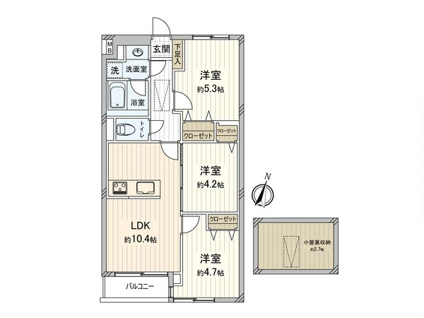 ライオンズマンション西高島平第2 間取図(平面図) 間取図(平面図)