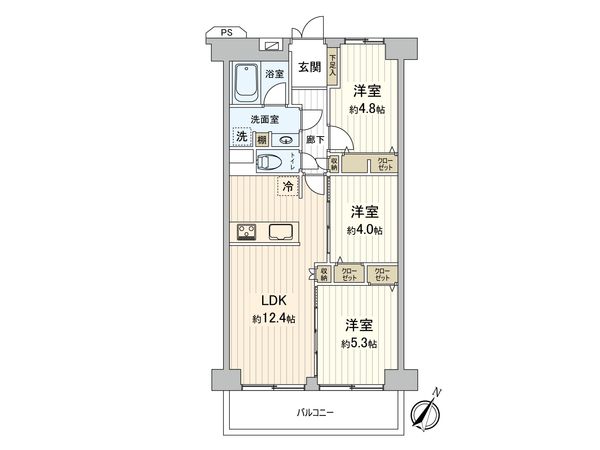 DIKマンション和光 D棟 間取図(平面図) 間取図(平面図)