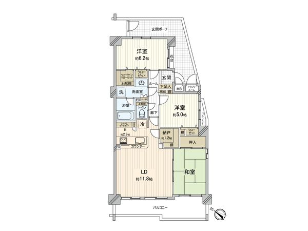 アーベイン和光南キッズパーク 間取図(平面図)