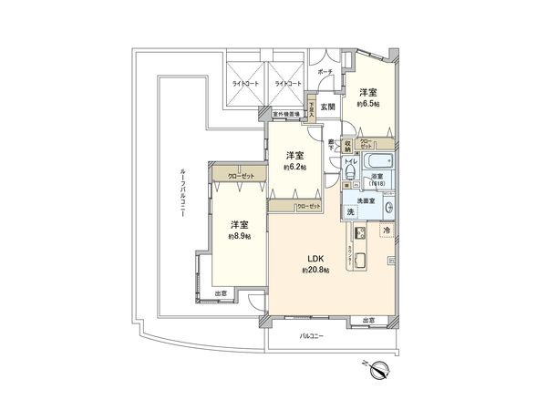 クリオ西高島平弐番館 間取図(平面図) 間取図(平面図)