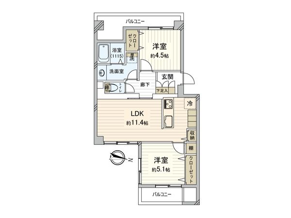 成増ビューハイツ 間取図(平面図) 間取図(平面図)