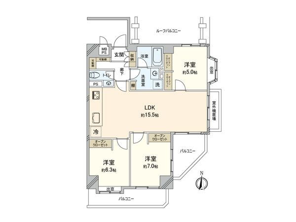板橋本町サニーハイツ 間取図(平面図) 板橋本町サニーハイツ 間取図(平面図)